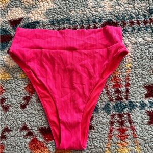Aerie Hot Pink Cheeky Bikini Bottom